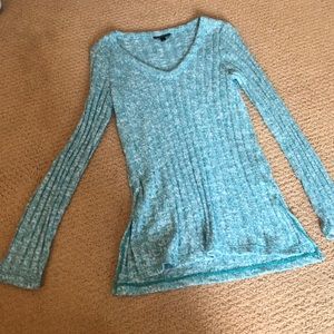 Topshop green long sleeve knit never worn shirt 2